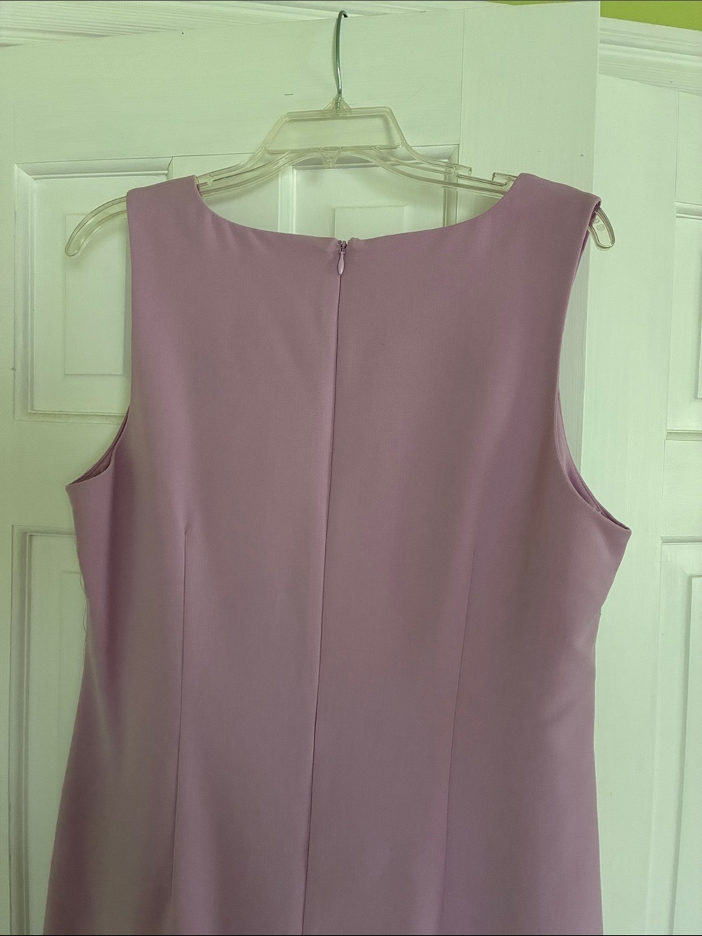 Vintage Chadwicks Classic Sleeveless Shift Dress - Lavender Size 12 - Picture 5 of 10